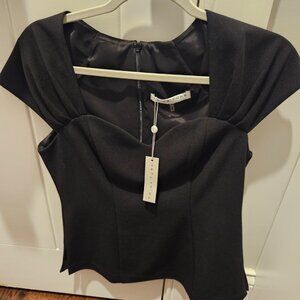 Trina Turk Black Top S NWT